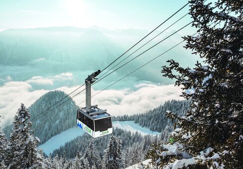 Rofan cable car The Rofan cable car affords fantastic views of the wintry Lake Achensee and the opposite Karwendel mountains.