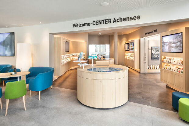 Welcome CENTER Achensee Die Räumlichkeiten des Welcome CENTER Achensee in Maurach.