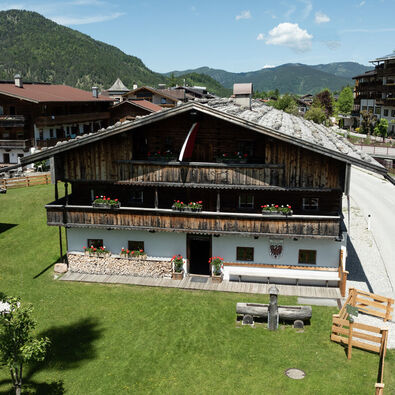 History museum Sixenhof in Achenkirch The picture shows the Sixenhof museum of local history in Achenkirch from the outside in summer.