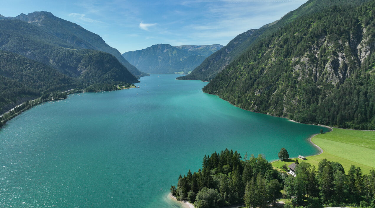 View of Lake Achensee The view from Achenkirch to the Achensee region.