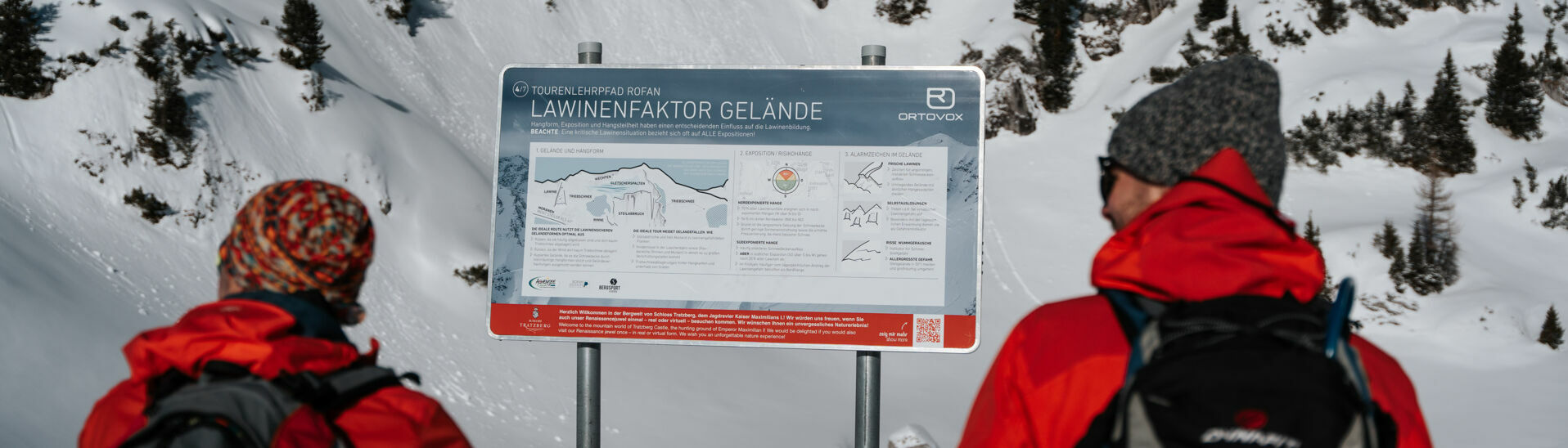 ORTOVOX avalanche educational trail in Maurach am Achensee The ORTOVOX avalanche educational trail in Maurach features seven stations explaining the proper conduct in alpine terrain and how to use avalanche beacon, shovel and probe.