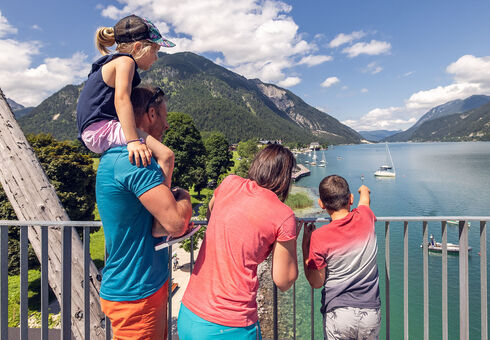 Familienausflug zum Hochsteg in Pertisau