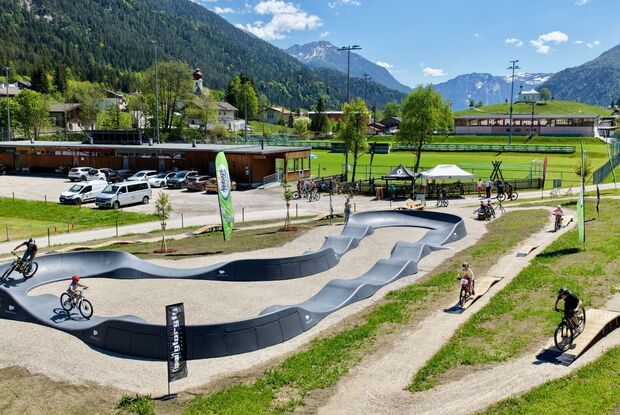 Der Pumptrack in Achenkirch Der Pumptrack in Achenkirch bei strahlendem Sonnenschein
