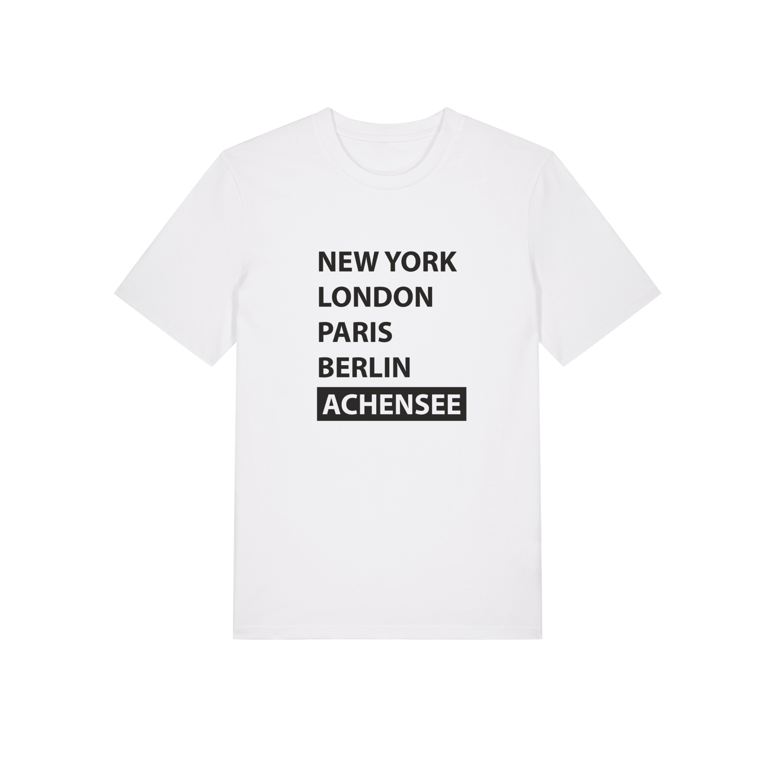 Herren T-Shirt Achensee Metropole in weiß T-Shirt Metropole Achensee