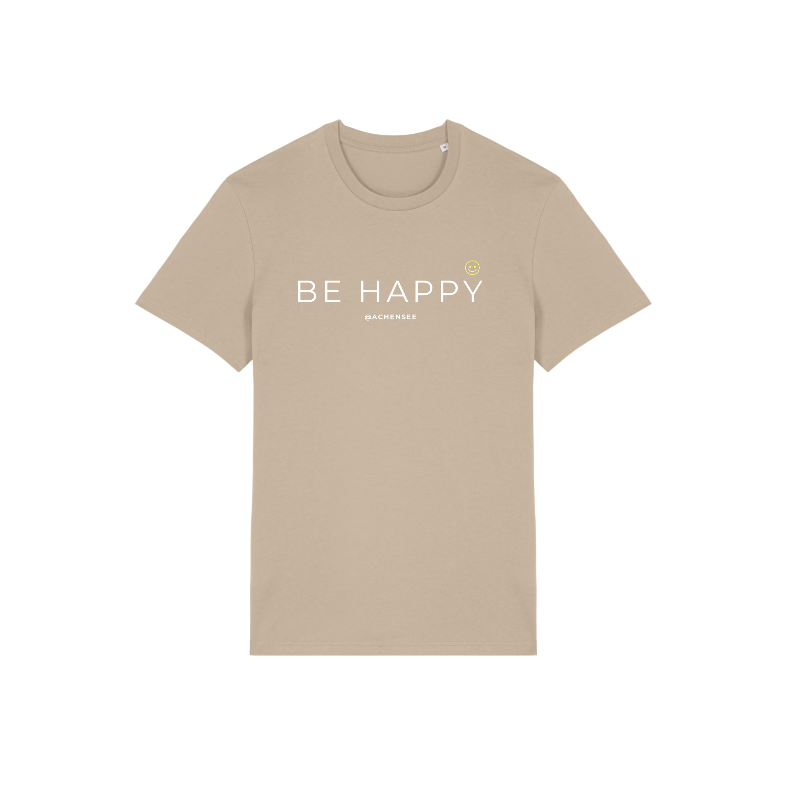 T-Shirt BE HAPPY @ACHENSEE in pastellbraun T-Shirt BE HAPPY @ACHENSEE
